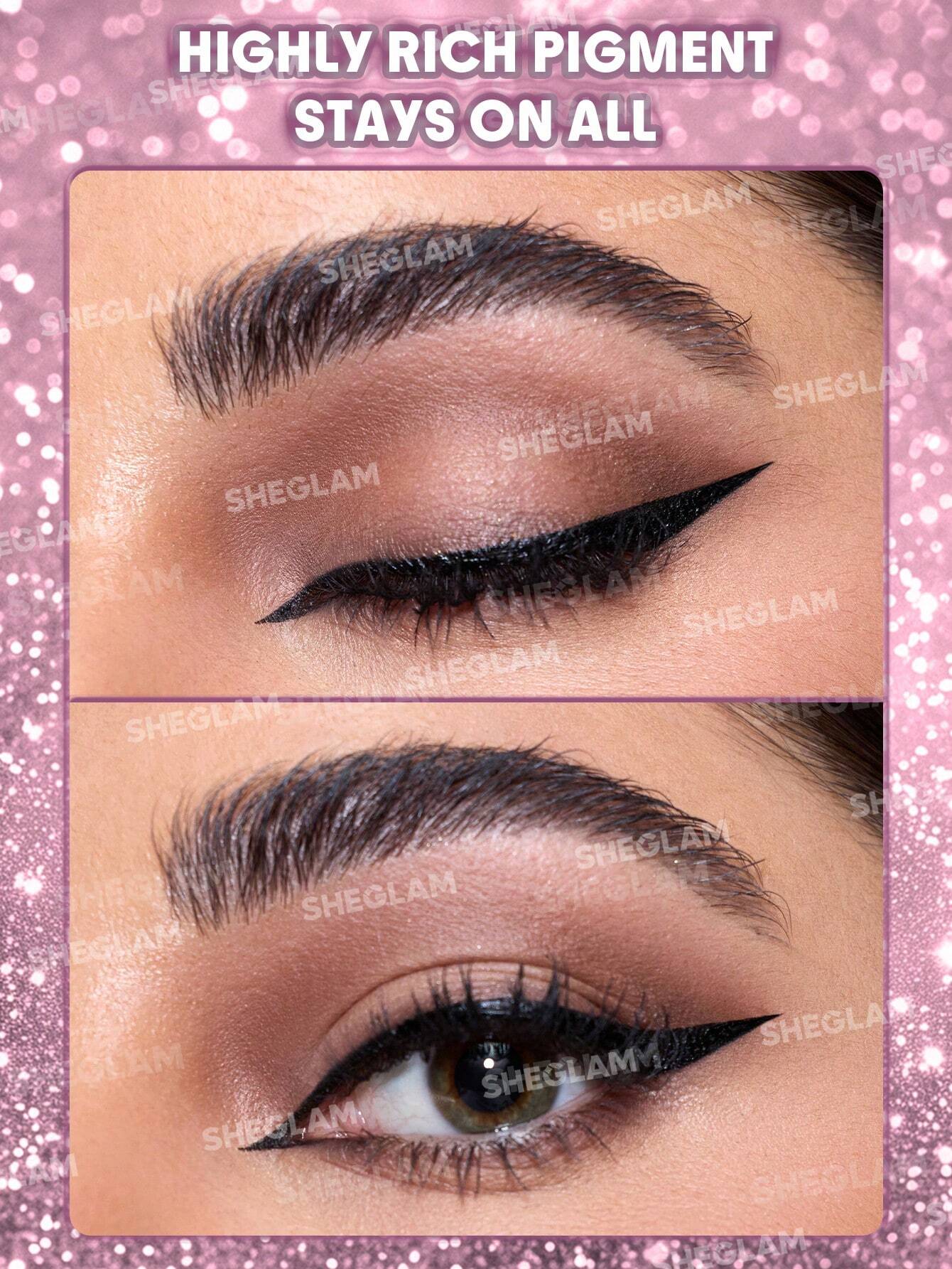 Sheglam Rosé Line & Define Waterproof Liquid Eyeliner-Black - Image 2