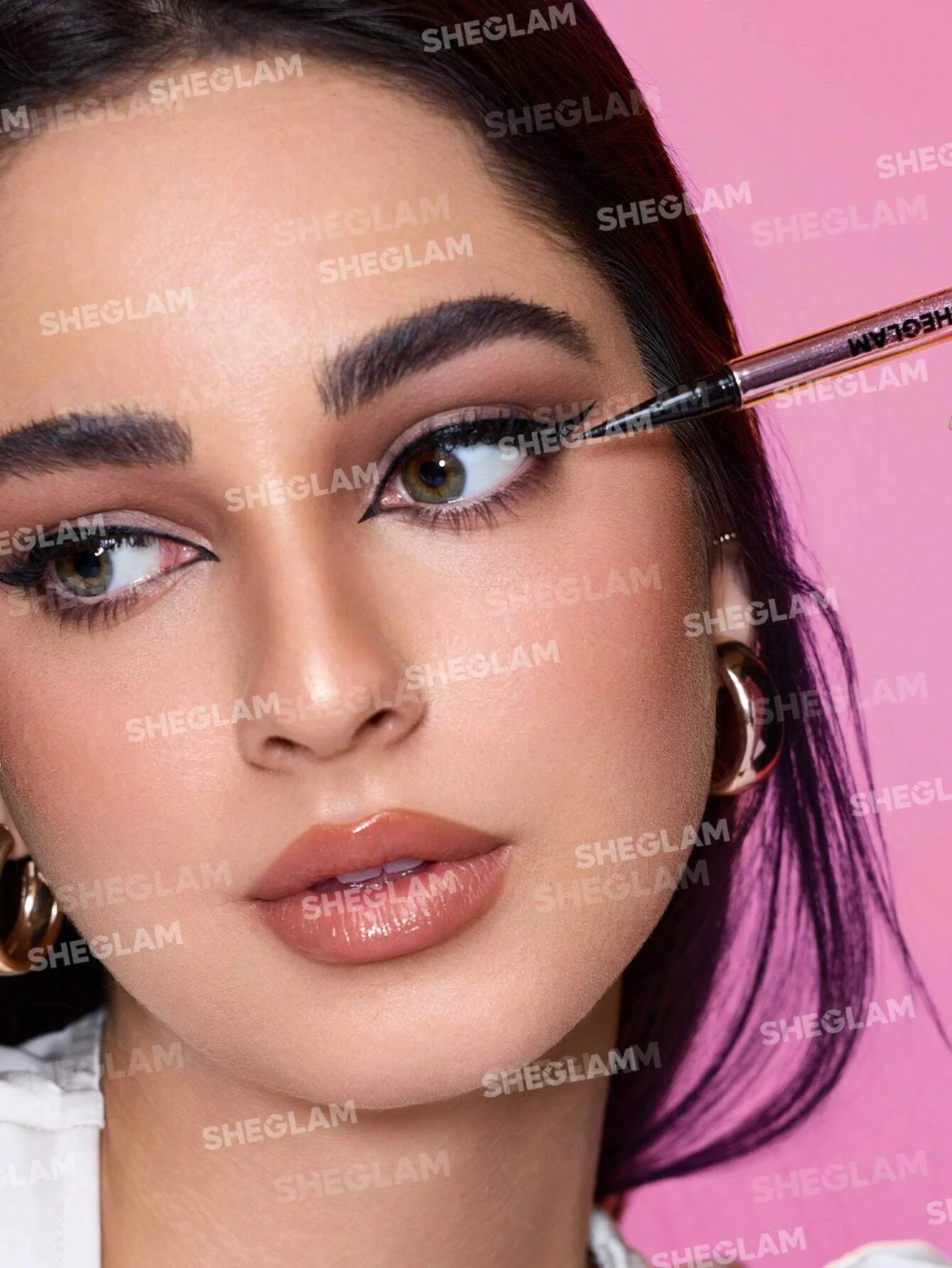 Sheglam Rosé Line & Define Waterproof Liquid Eyeliner-Black - Image 4