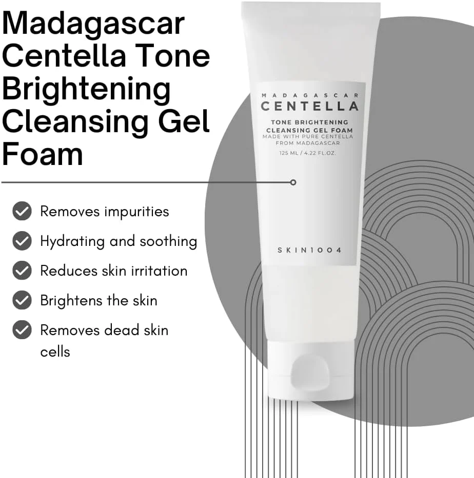 SKIN1004 Madagascar Centella Tone Brightening Cleansing Gel Foam - Image 5
