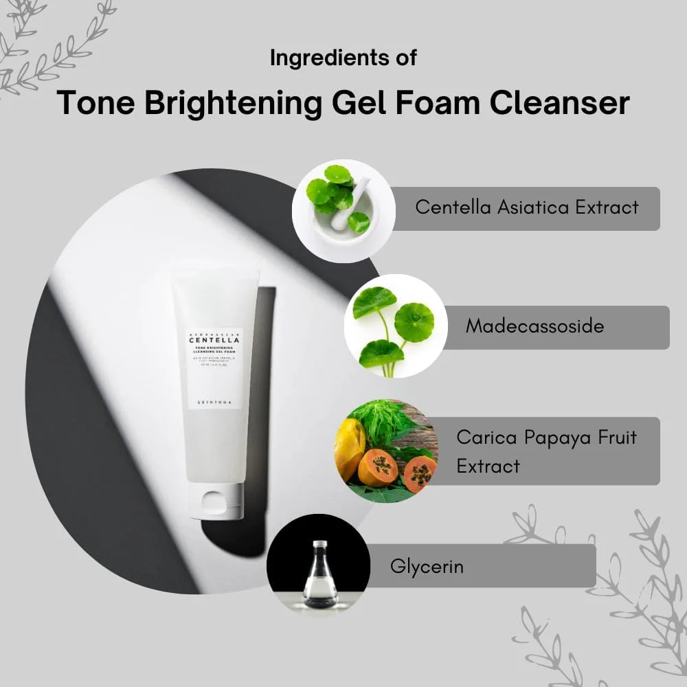SKIN1004 Madagascar Centella Tone Brightening Cleansing Gel Foam - Image 6