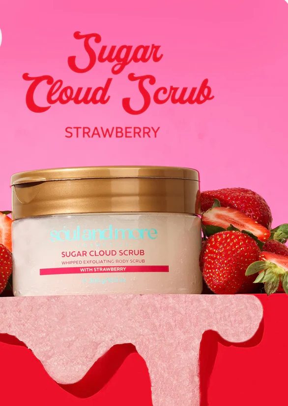 Soul and More Strawberry Body Scrub - Image 2