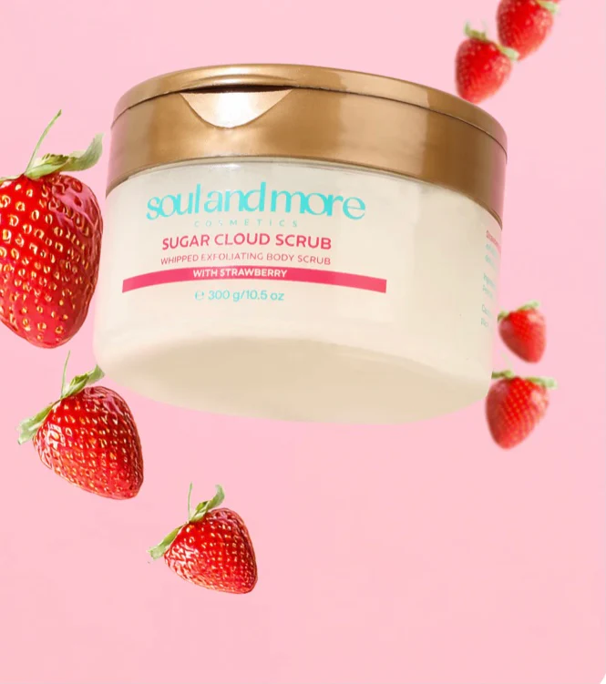 Soul and More Strawberry Body Scrub - Image 3