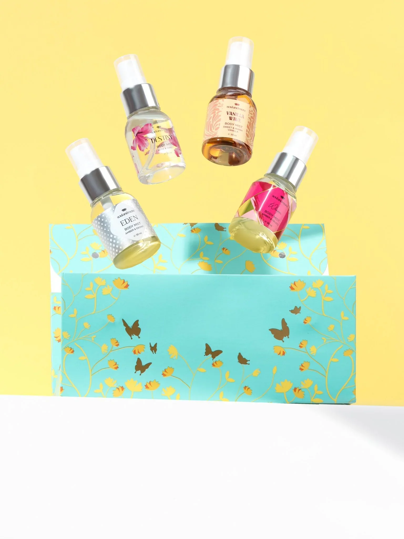 Soul & More Mini Splashes Set of 4 – Pocket-Sized Body Mist Collection - Image 2