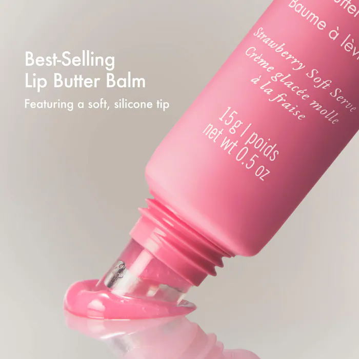 Summer Fridays Sweet Pink Duo Set Birthday Cake + Strawberry Soft Serve Lip Butter Balm - Image 6