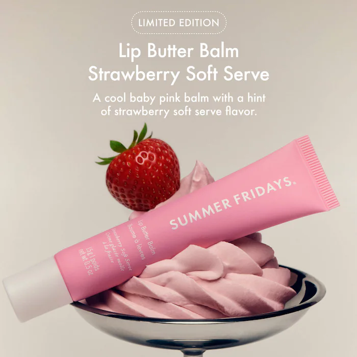 Summer Fridays Sweet Pink Duo Set Birthday Cake + Strawberry Soft Serve Lip Butter Balm - Image 7