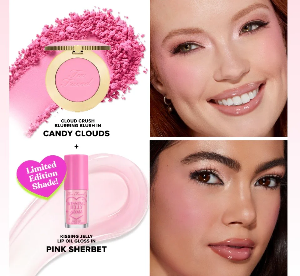TOO FACED Dream A Little Dream: Blush & Lip Gloss Set - Image 3
