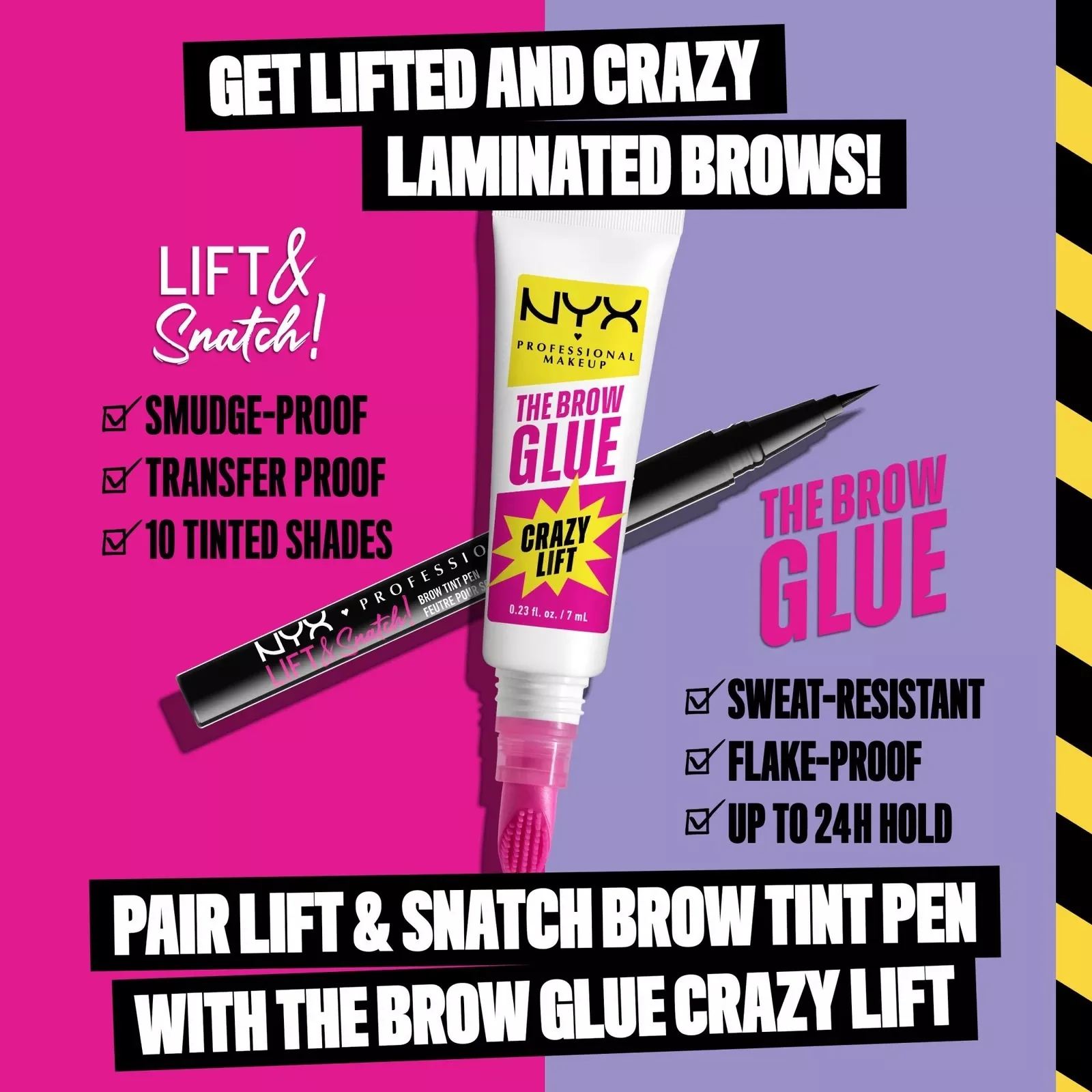 NYX The Brow Glue Crazy Lift Brow Lamination Gel - Image 8