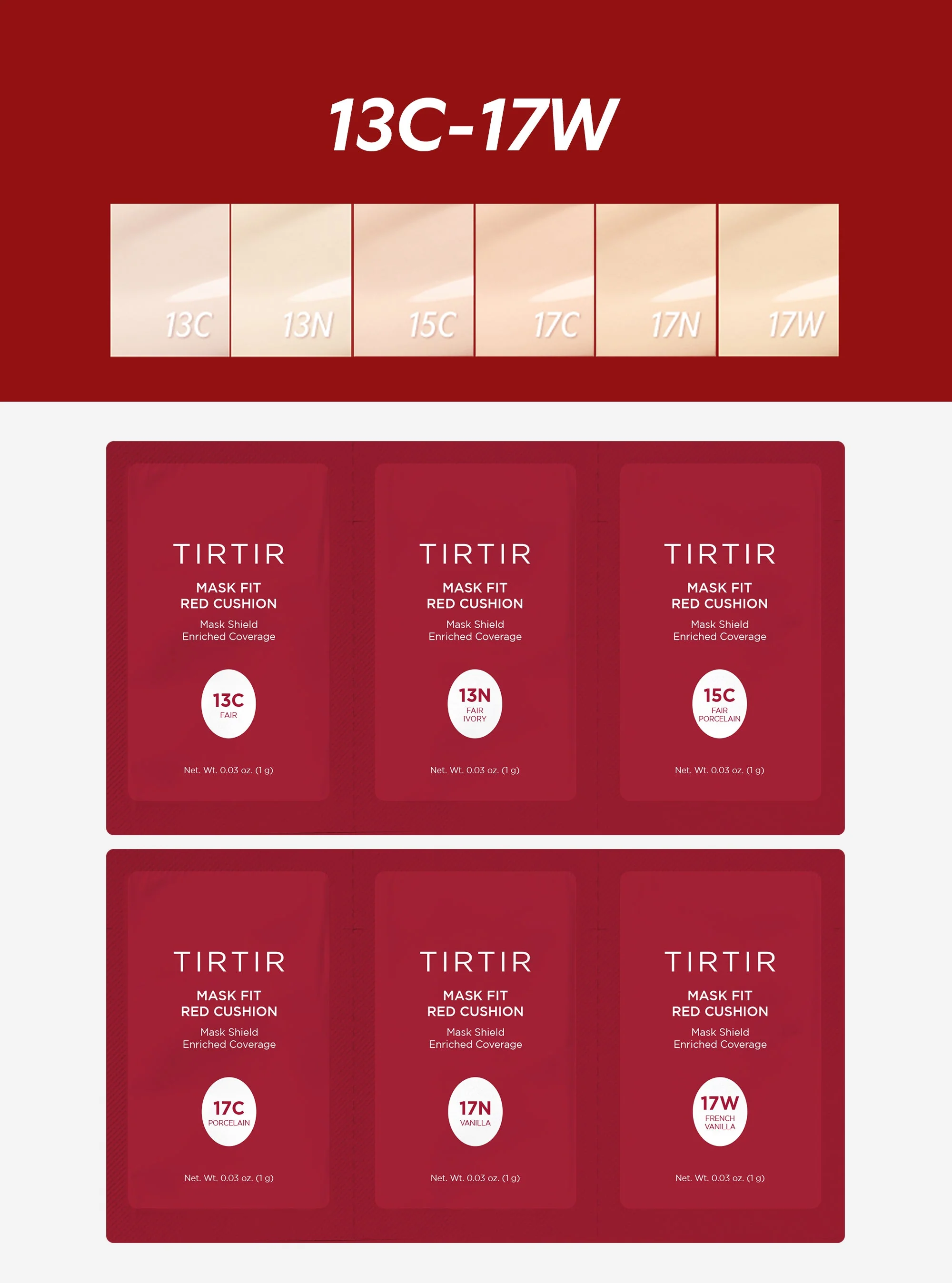 TIRTIR Mask Fit Red Cushion Trial Kit - Image 2