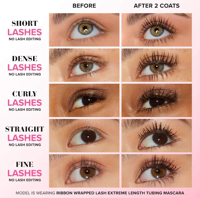 Too Faced Ribbon Wrapped Lash Extreme Length Tubing Mascara (Mini Size) - Image 4