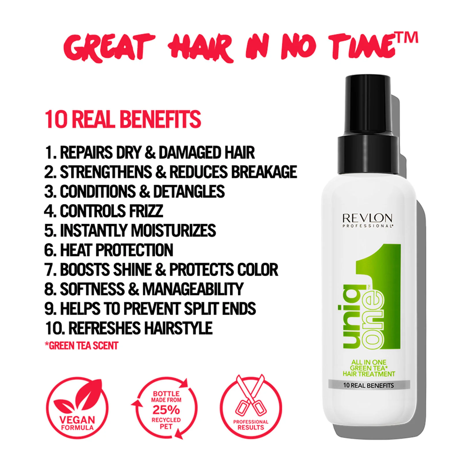 REVLON UNIQONE™ HAIR TREATMENT GREEN TEA FRAGRANCE - Image 5