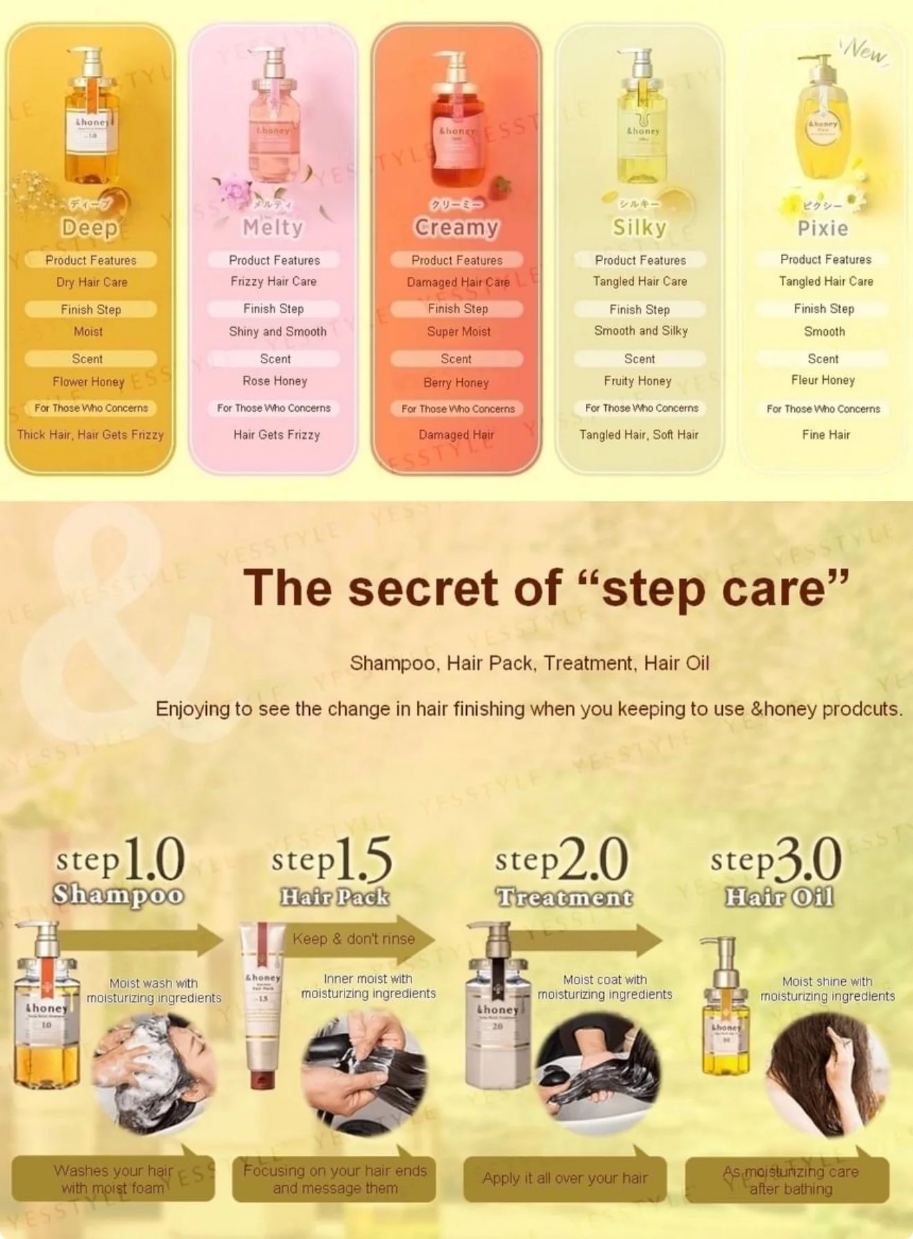 ViCREA &honey Melty Moist Repair Hair Pack 1.5 - Image 4