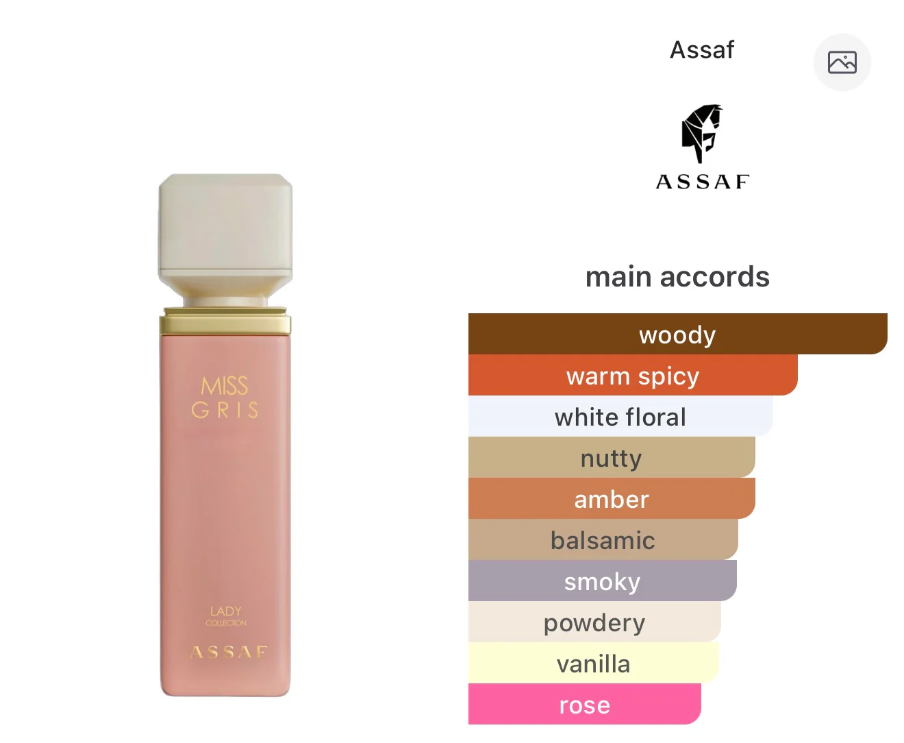 Assaf Miss Gris Eau de Parfum - Image 2