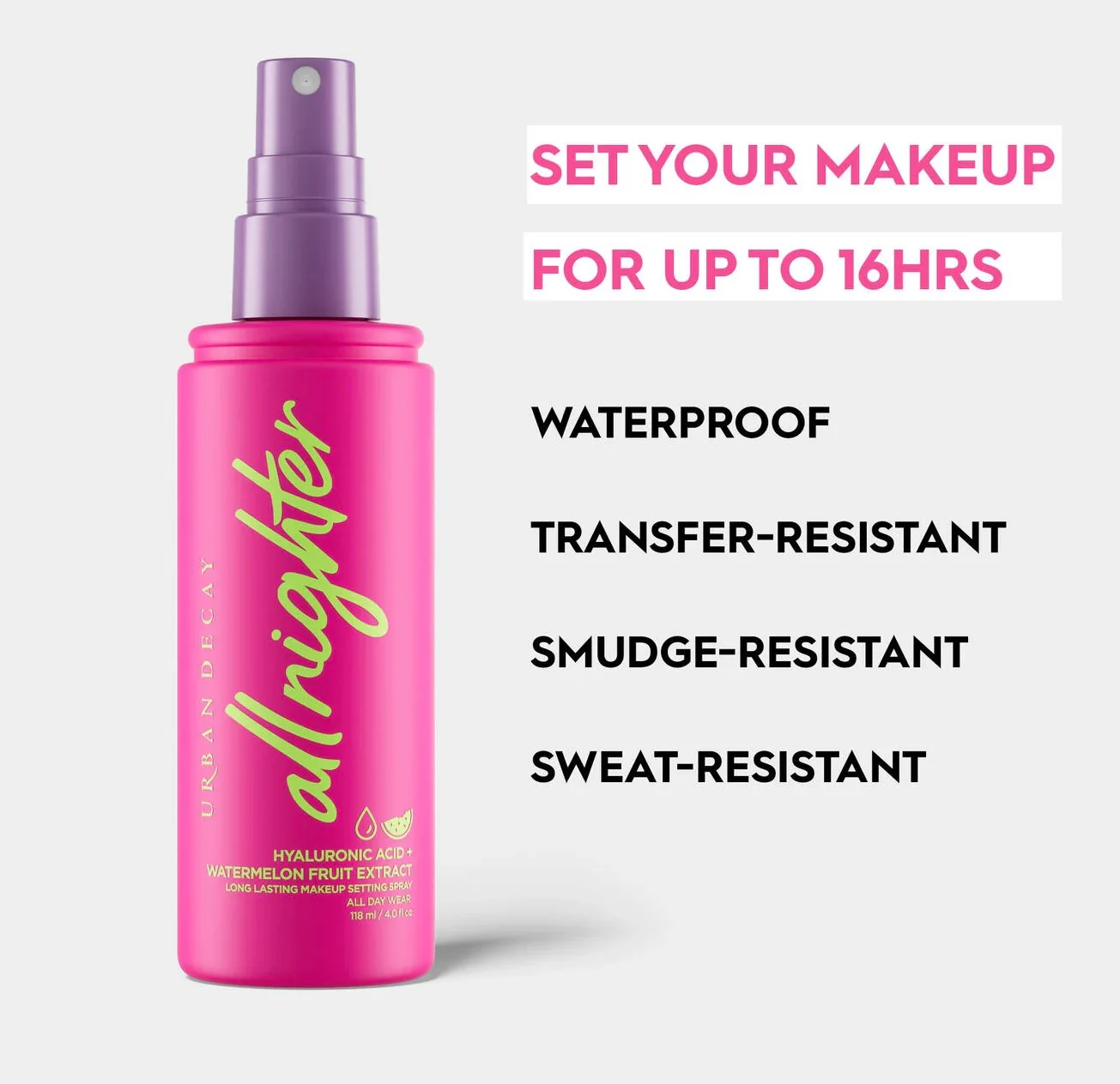 URBAN DECAY PARTY PACK ALLNIGHTER SETTING SPRAY TRIO HOLIDAY MAKEUP SET - Image 8