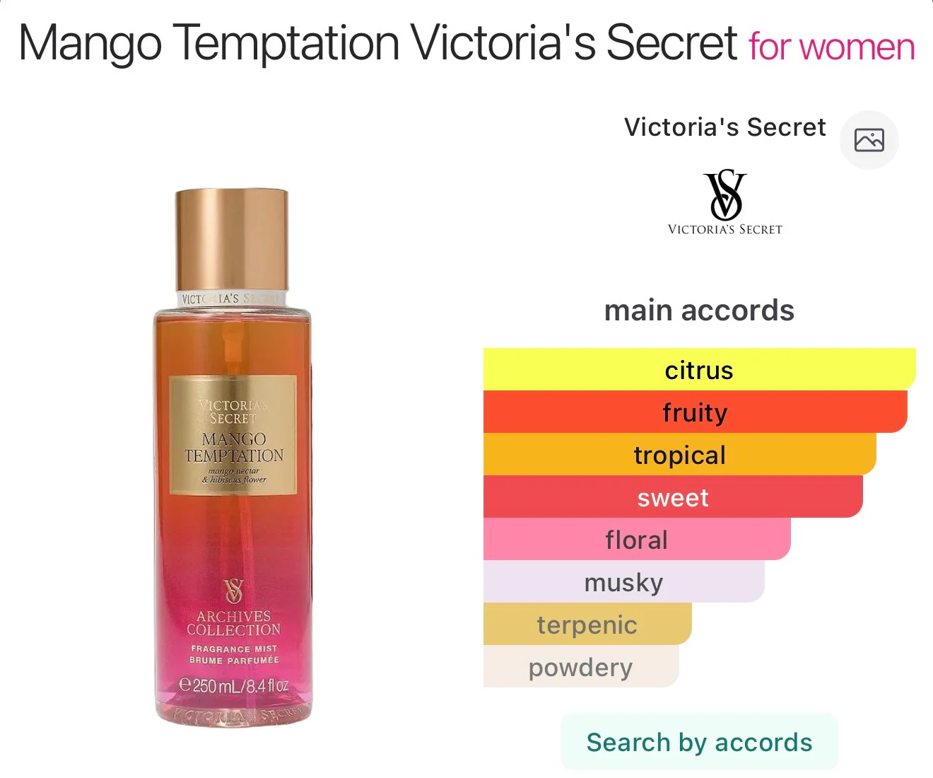 Victoria’s Secret Mango Temptation Fragrance Mist - Image 3