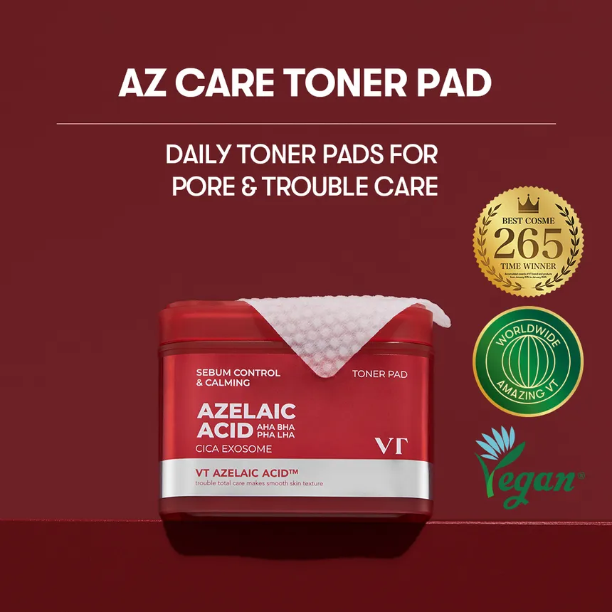 VT - Azelaic Acid Care Toner Pad 60 pads - Image 2