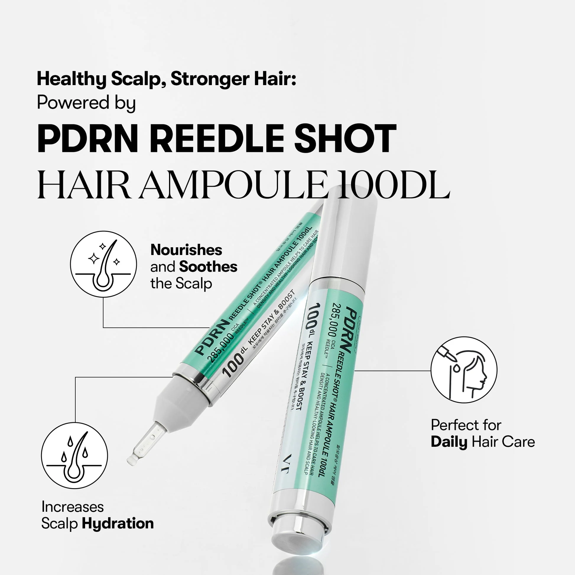 VT PDRN Reedle Shot Hair Ampoule 100dL (15 ml) - Image 5