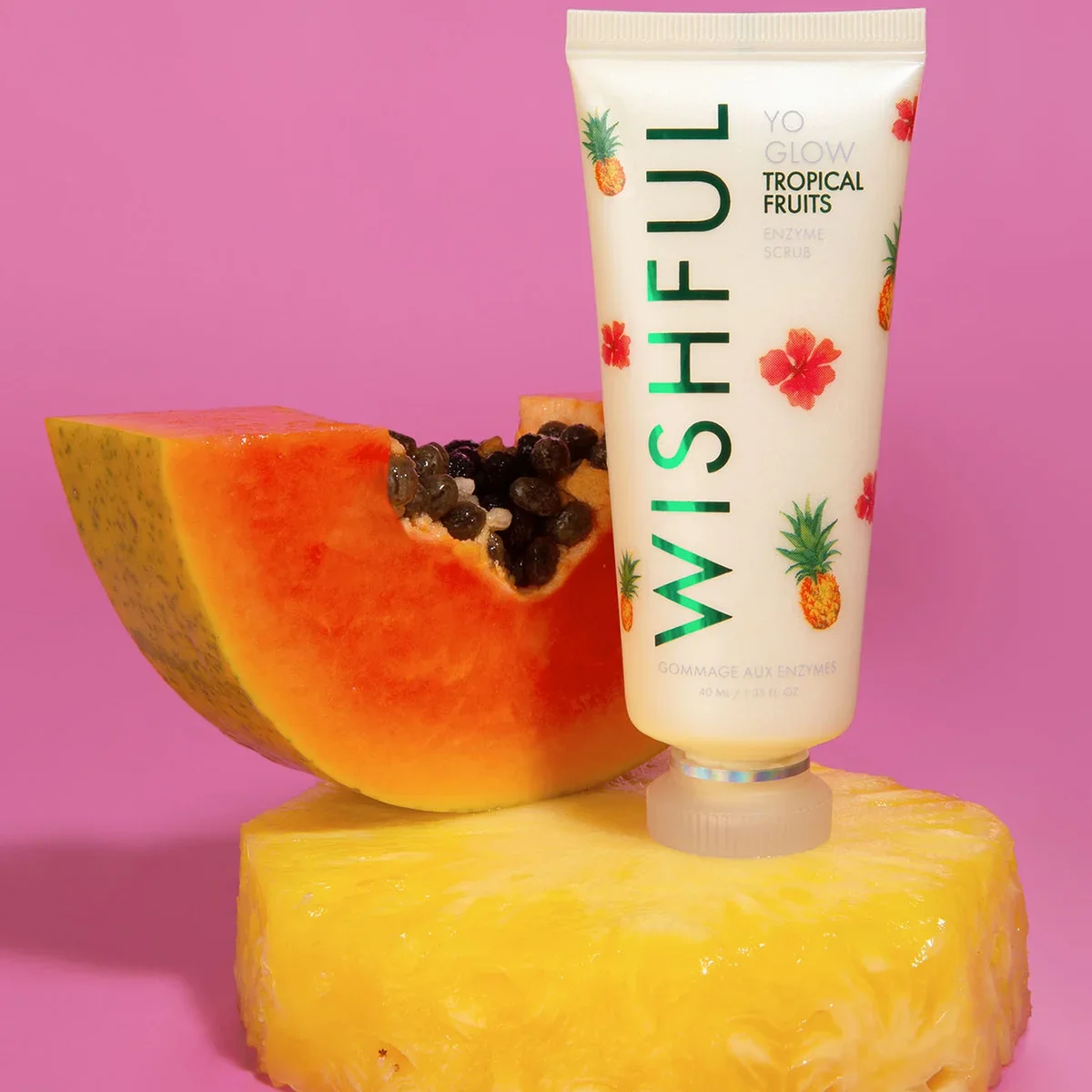 Wishful Yo Glow Enzyme Scrub Tropical Fruits - Image 2